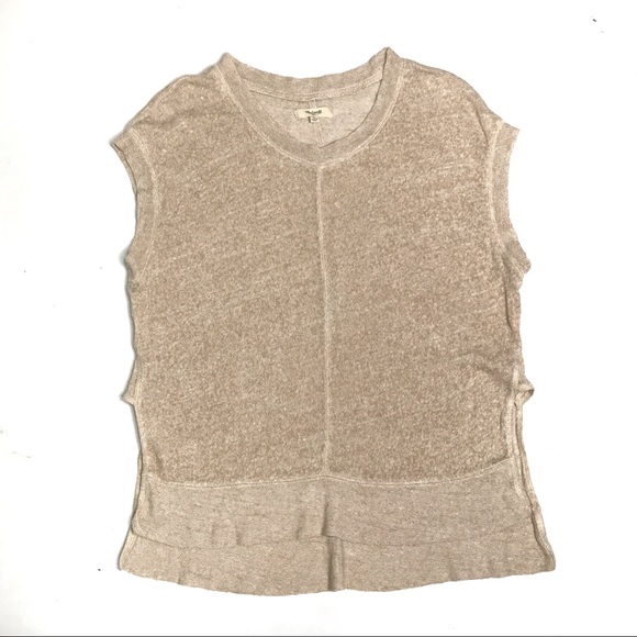 Madewell Sweaters - Madewell Linen Sleeveless Sweater Tank